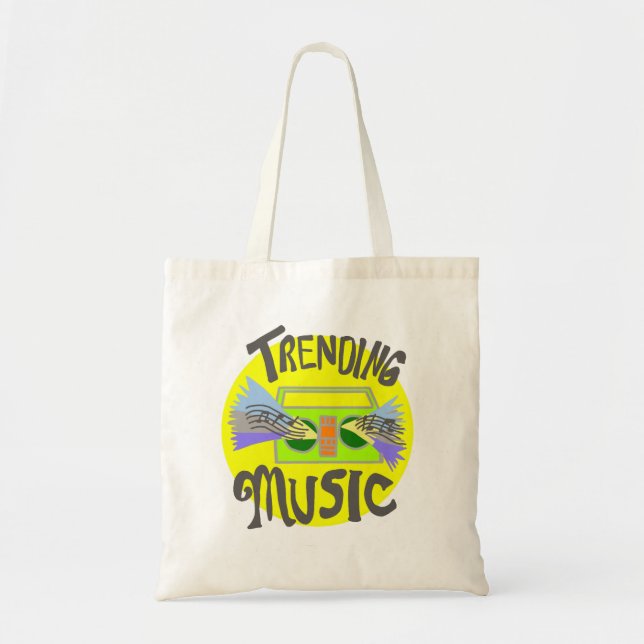 Bolsa Tote Música, (Frente)