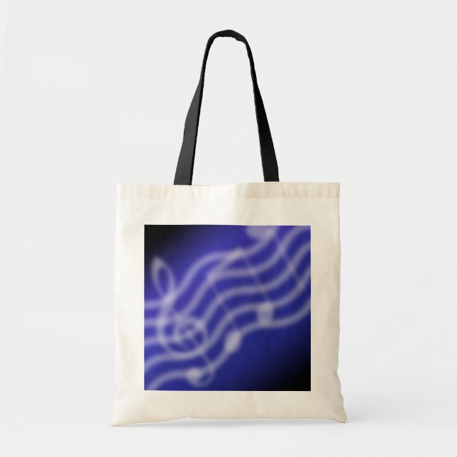 Bolsa Tote Música azul (Frente)
