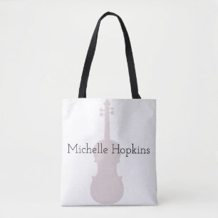 Bolsa Tote Música Clássica Violina Musical Personalizada
