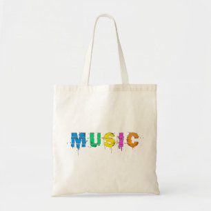 Bolsa Tote música colorida