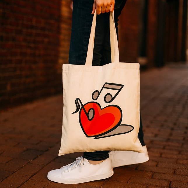 Bolsa Tote Música de amor (Criador carregado)