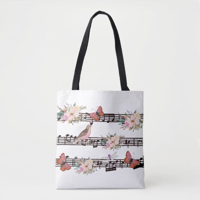 Bolsa Tote música de primavera (Frente)