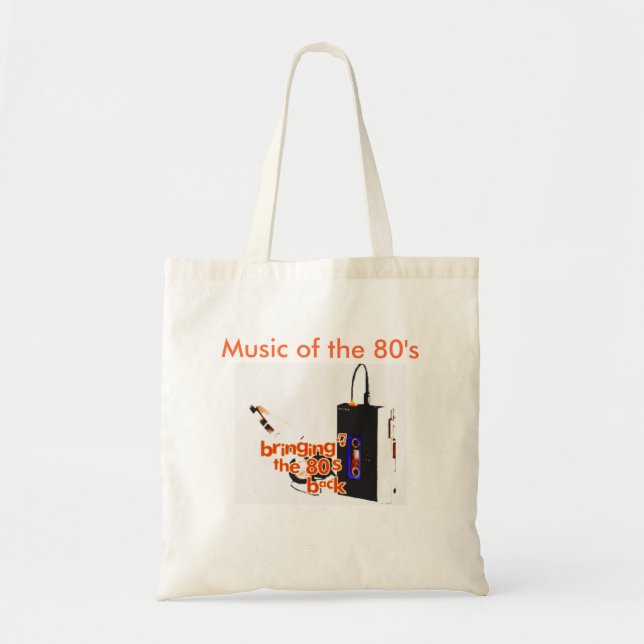 Bolsa Tote Música Do anos 80 (Frente)