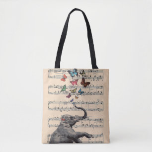 Bolsa Tote Música do elefante