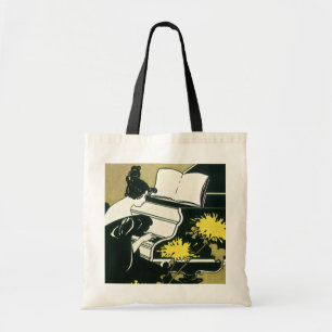 Bolsa Tote Música do vintage, senhorita Traumerei Playing