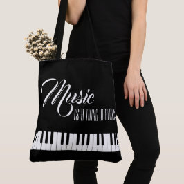 Bolsa Tote Música É Uma Coisa De Beleza