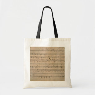 Bolsa Tote Música em folha antiga, Canção do Velho, 1822