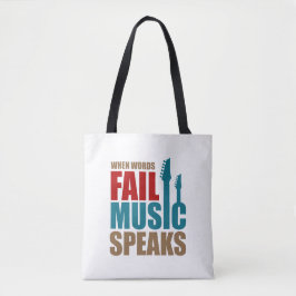 Bolsa Tote Música Fala Typo