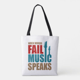 Bolsa Tote Música Fala Typo