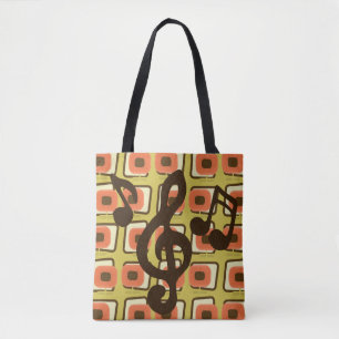 Bolsa Tote Música MCM Moderna do Meio século da Era Atômic
