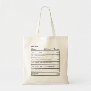 Bolsa Tote Música Personalizada Moderna Lista de Músicas Amor