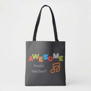 Bolsa Tote Música Professora Apreciação Música Notas Incrívei