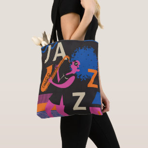 Bolsa Tote Música Tema Saxofone Jazz