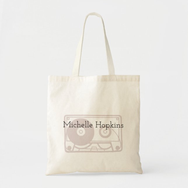Bolsa Tote Musical Cassette Classical Personalizado (Frente)