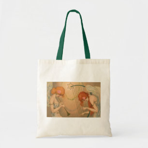 Bolsa Tote Músicos vitorianos de anjo, músicos vitorianos, Fl