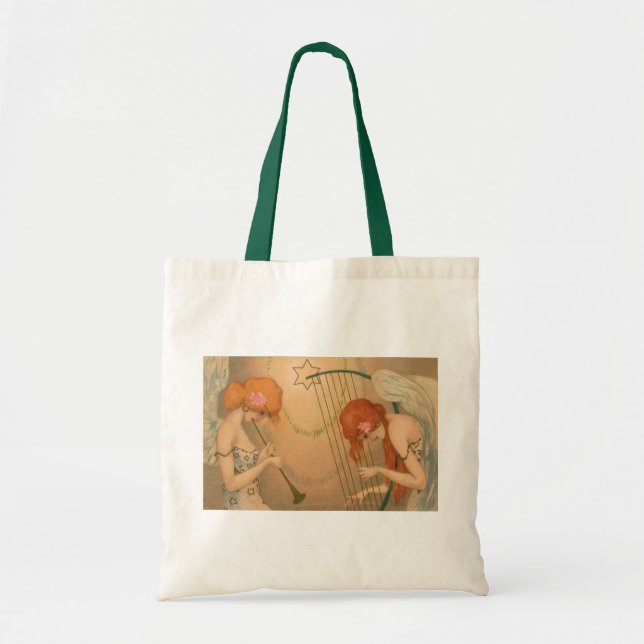 Bolsa Tote Músicos vitorianos de anjo, músicos vitorianos, Fl (Frente)