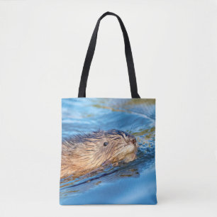 Bolsa Tote Muskrat na Reserva Ecológica de Vassar Fazenda