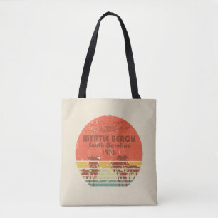 Bolsa Tote Myrtle Beach Carolina do Sul Vintage