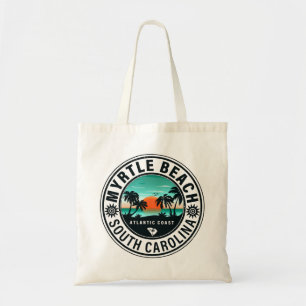 Bolsa Tote Myrtle Beach South Carolina Retro Sunset Souvenirs