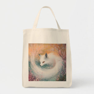 Bolsa Tote Mystic Bloom Primavera Fox Watercolor
