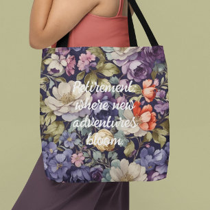 Bolsa Tote Mystic Flowers Custom Retirement Oferece presentes