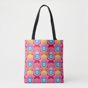 Bolsa Tote Mystic hamsa: design de ornamentado sem soldadura