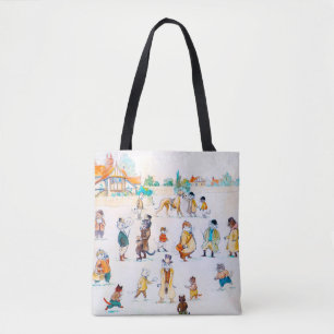Bolsa Tote Na Cat-Town Races, Louis Wain
