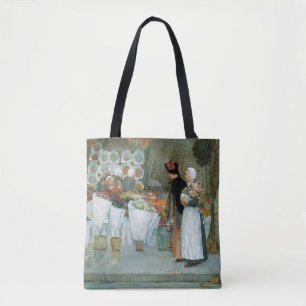 Bolsa Tote Na Florista por Childe Hassam, Arte Fino Vintage