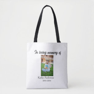 Bolsa Tote Na memória amorosa de adicionar nome memorial keep