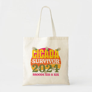 Bolsa Tote Na moda CICADA SURVIVOR 2024 Broods XIII XIX