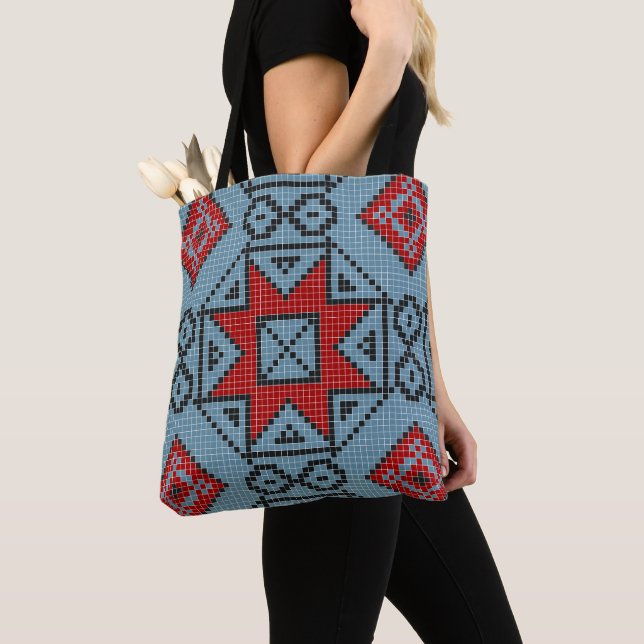 Bolsa Tote Na moda clássico de tendências bonitinhas geométri (Close Up)