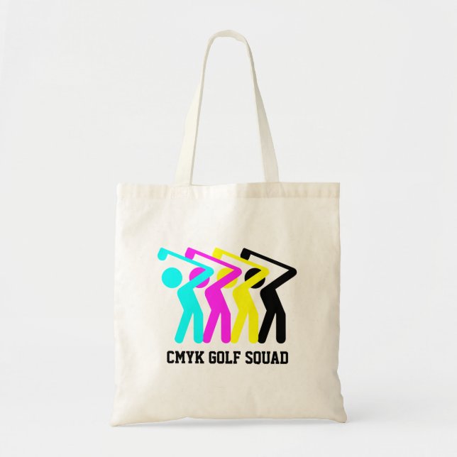 Bolsa Tote Na moda CMYK Golf (Frente)