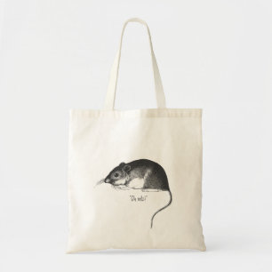 Bolsa Tote na moda do rato vintage