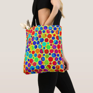 Bolsa Tote Na moda e padrão chic coloridos