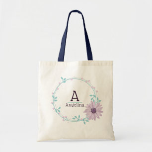 Bolsa Tote Na moda Floral Chic Modern Bridesmaid