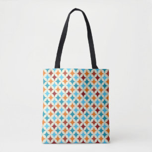 Bolsa Tote Na moda Geométrico: Padrão sem costura do Vintage