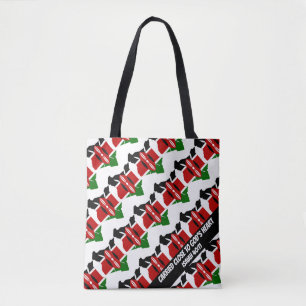 Bolsa Tote Na moda KENYA FLAG Deus, coração Isaiah 40