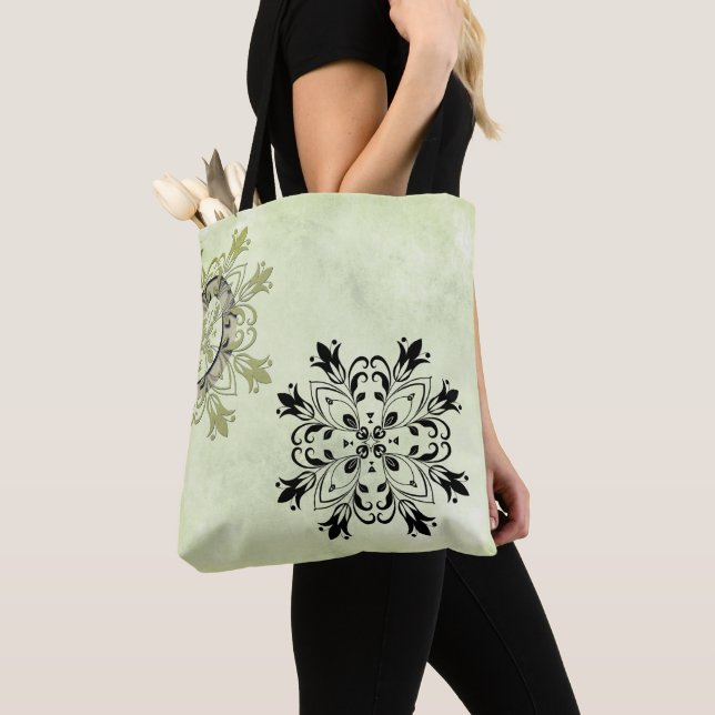 Bolsa Tote Na moda Modern Mandala (Close Up)