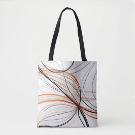 Bolsa Tote Na moda moderna abstrato no outono