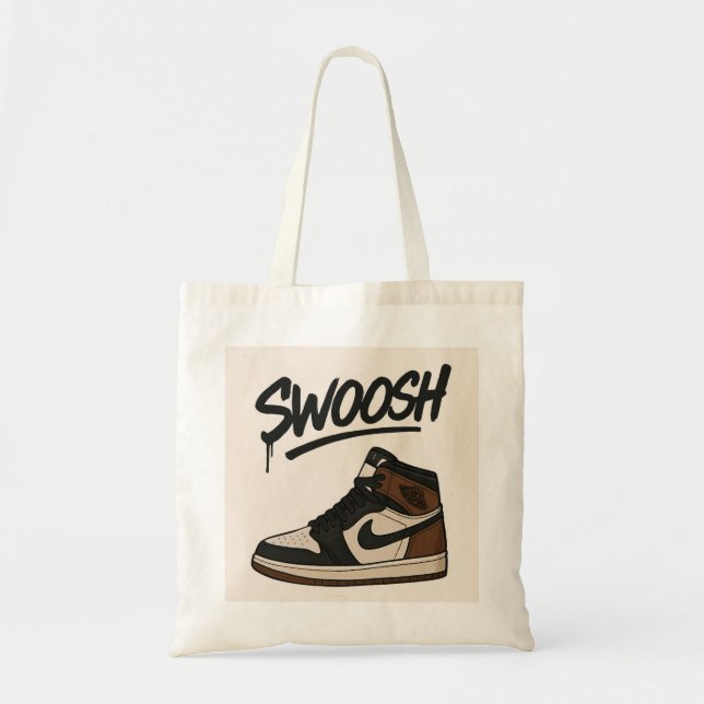 Bolsa Tote Na moda Tote Bag com Ilustração do Sneaker (Frente)