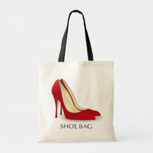 Bolsa Tote Na moda vermelho do saco dos calçados dos saltos