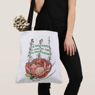 Bolsa Tote Na onda de mudança encontramos a nossa verdadeira