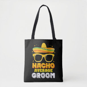 Bolsa Tote Nacho Média de Casamento de Groom Cinco de Mayo