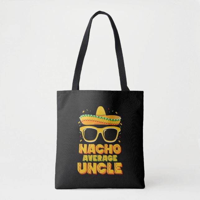 Bolsa Tote Nacho Média Tio Cinco De Mayo Combinação Família (Frente)
