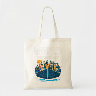 Bolsa Tote Nações Unidas sobre o Dia Mundial dos Refugiados