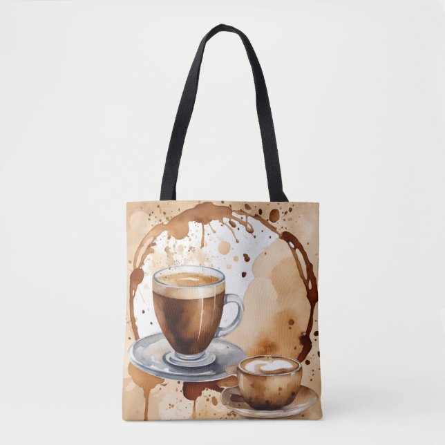 Bolsa Tote Nada além de Manchas de Café (Frente)
