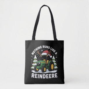 Bolsa Tote Nada Funciona Como Um Trator De Natal De Reindeere