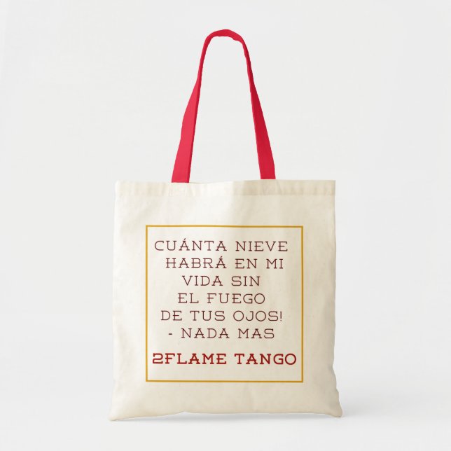 Bolsa Tote Nada Mas - Tote Bag (Frente)