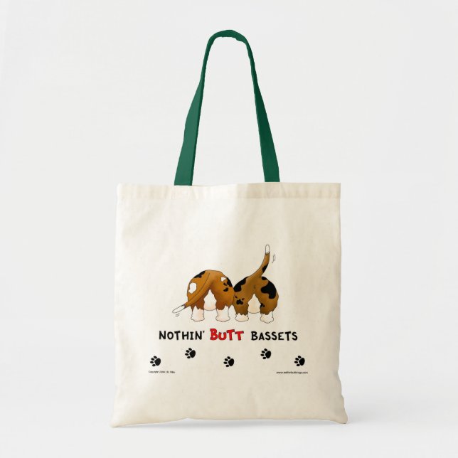 Bolsa Tote Nada termina Bassets (Frente)