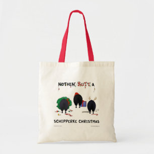 Bolsa Tote Nada termina um Natal do Schipperke